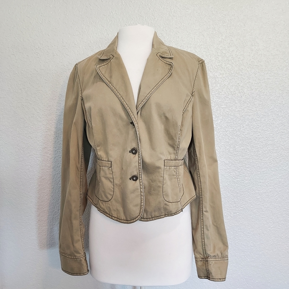 ⭐️5/$20 DKNY Olive Green Button Jacket Size XL